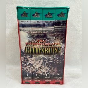 Vintage 98 Greystone The Filmmakers Gettysburg Vol 1-4 VHS Movies Sealed Box Set